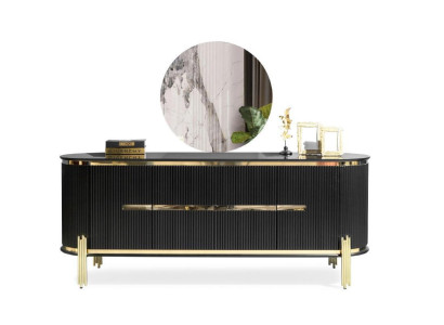 Sideboard Luxury Wardrobe Shelf Wood Sideboard Cabinets Living room Modern Designer