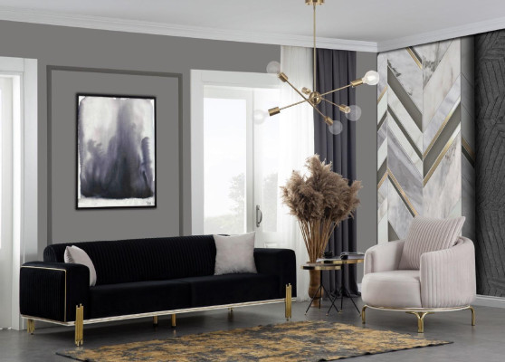 Three Seater Couch Furniture Velvet Designer Gold Metal Upholstered Modern Couches new