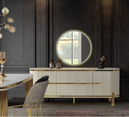 Metal Furniture Dining room Suite Table Chair Set Chest of drawers Dining set Chairs 6pcs.
