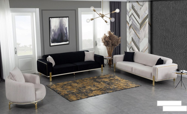 Luxury sofa set couch set sofa upholstery couches 3+3+1 upholstery sets velvet