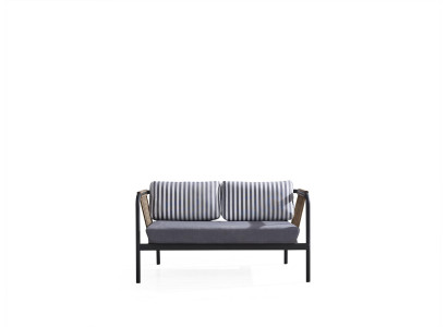 Sofa 2 Seater Luxury Sofas Modern Fabric Furniture Design Gray Stool Designer