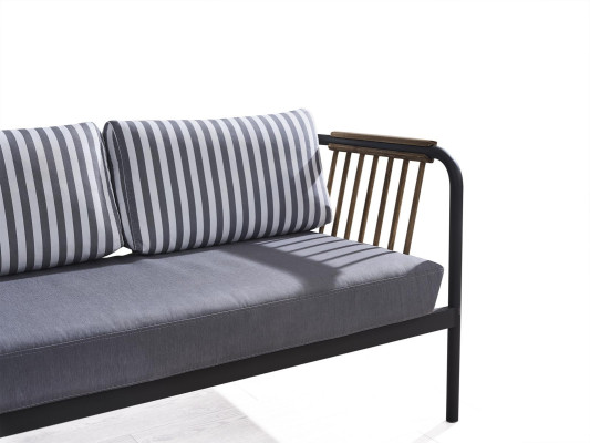Sofa 2 Seater Luxury Sofas Modern Fabric Furniture Design Gray Stool Designer