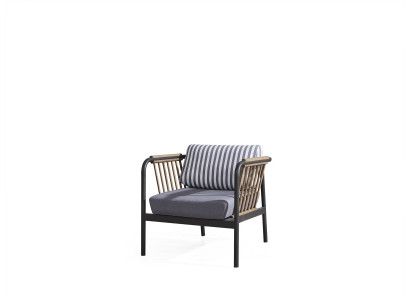 Armchair Design Seater Luxury Gray Textile Seater Luxury Upholstery Furniture Design