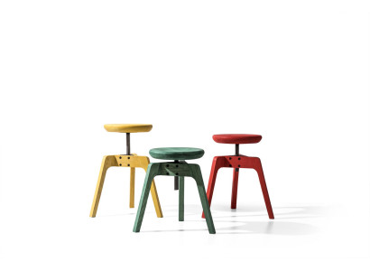 Modern set of 3 luxurious designer chairs made from high-quality wood
