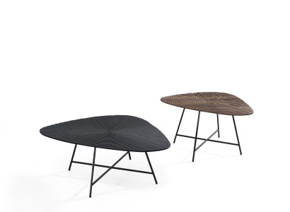 Coffee table Wood Side table Coffee table Designer Living room table 2 pcs.