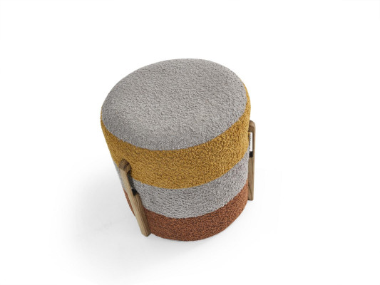 Group Stool Polyester Living room Seat Fabric Luxury Seater 2pcs. new