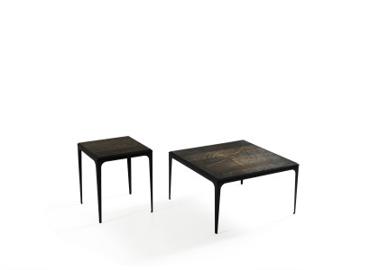 Luxury Coffee table Square Table Furniture Furnishings Living room Black