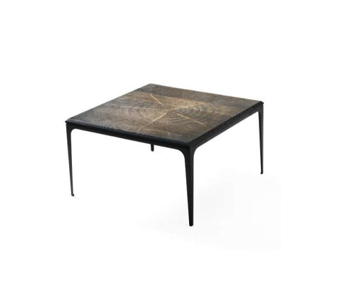 Luxury Coffee table Square Table Furniture Furnishings Living room Black