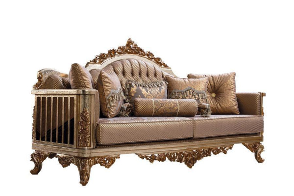 Sofa Set 3+1 Seater Gold Coffee table Sofa set Living room Luxury new
