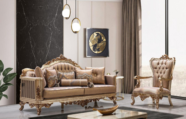 Living room Set Sofa set 3+1 Seater Sofa Couch Classic Couches