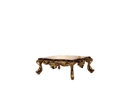 Coffee table Wood Table Living room Classic r Design luxury wooden table 119x91cm