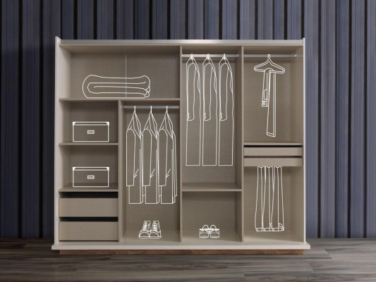 Elegant bedroom set in a luxurious design with magnificent patterns