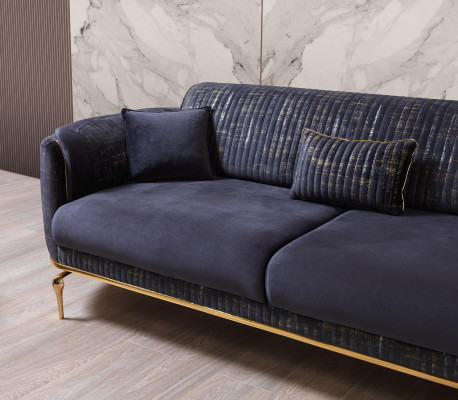 Sofa set 3311 Set Seater Couch Upholstery Furniture Textile Fabric Luxury new