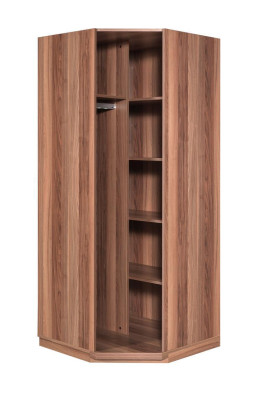 Bedroom Corner Cabinet Wardrobe Modern Wood Wardrobe new brown
