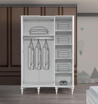 Wardrobe Bedroom Wardrobe Design Youth Clothes cupboards White
