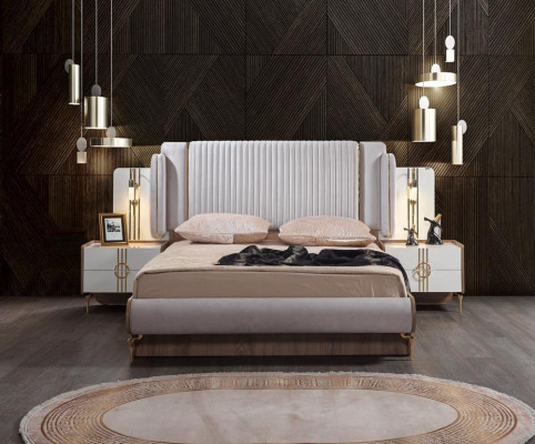 Bed Upholstery Design Luxury Double Hotel Beds Gold Luxury Hotel new