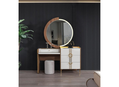 Luxury Dressing table Chest of drawers Wardrobe Sideboard 2 pcs. Mirror Furniture Chests of drawers