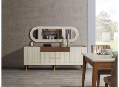 xxl sideboard sideboard chest of drawers 201cm with mirror 2 pieces. Wardrobe chests of drawers