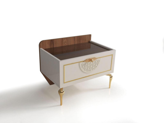 Bedroom Bedside table Modern Design Furniture Wood Luxury new White