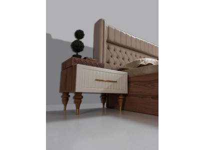 Bedroom Bedside tables Material Wood Style Furniture Brown new Luxury