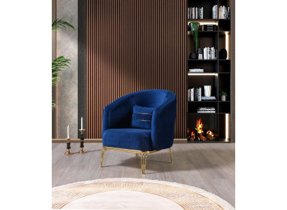 Living room Armchair 1 Seater Couch Upholstery Luxury Textile new Design
