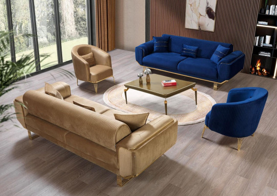 Living room Armchair 1 Seater Couch Upholstery Luxury Textile new Design