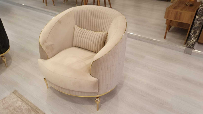 Living room Armchair Upholstery Textile 1Seater Upholstery Seat Single Seater Luxury