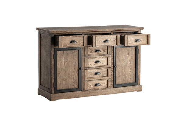 Console table Brown Wood Drawer Shelf Side table Sideboard Chest of drawers Furniture