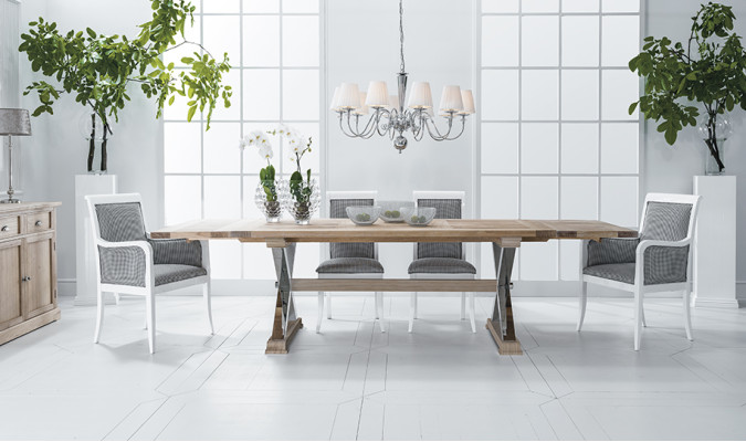 Design Dining table Classic r Wood Tables Extendable Living room luxury