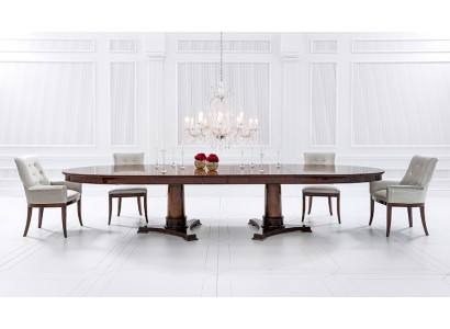 Dining set Dining table 4 x Chair Set Set Suite Table Classic Dining set
