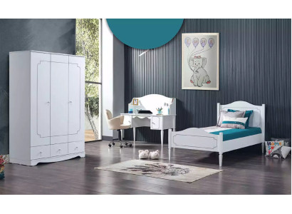 Wardrobe Wardrobe Furniture Bedroom Cabinets Wood White Loft Furnishings