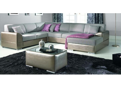 Luxurious U-shaped upholstered sofa in an elegant contemporary style with sophistication