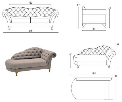 Chesterfield sofa set sofa upholstery set chaise lounge classic r style couch