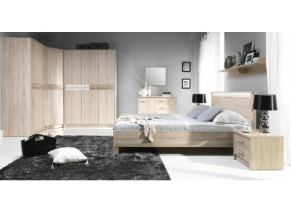 Complete Bed Wardrobe Bedroom Set Wardrobe Bed Chest of drawers - Cremona 3