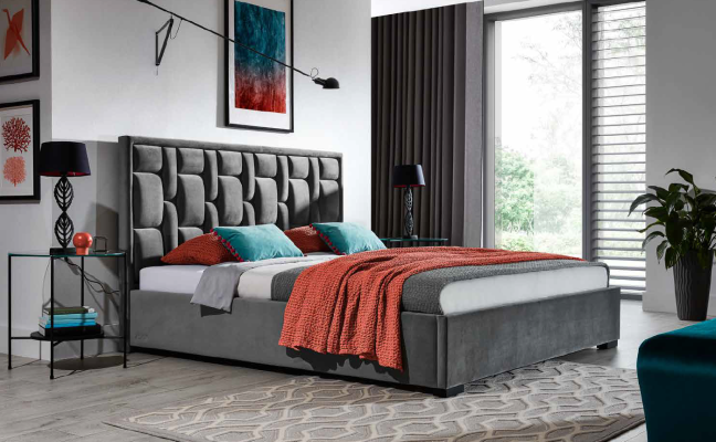 Design Beds Luxury Chesterfield Velvet Velvet Upholstery Bed Hotel Double new
