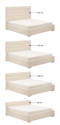 Bed DESIGNER Upholstered bed DOUBLE BED MINI-MAXI 2101