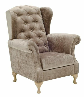 Armchair Couch Sofa TV Chair Lounge Upholstery Wing Chair Paris Lux