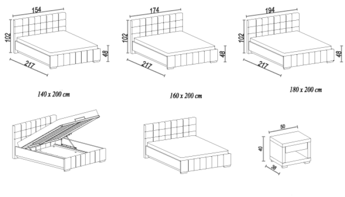 A luxurious designer bed in a sophisticated contemporary style of the highest quality