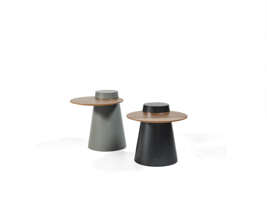 Set 2x Coffee tables Coffee table e Side tables Designer Round glass tables