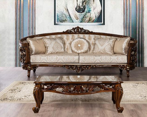 Three Seater Sofa 3 Seat Classic Furniture Sofas Fabric Style Baroque Rococo Luxury new