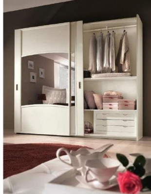 Luxury Wardrobe with Sliding Doors Bedroom Wardrobe Cabinets Wood Design
