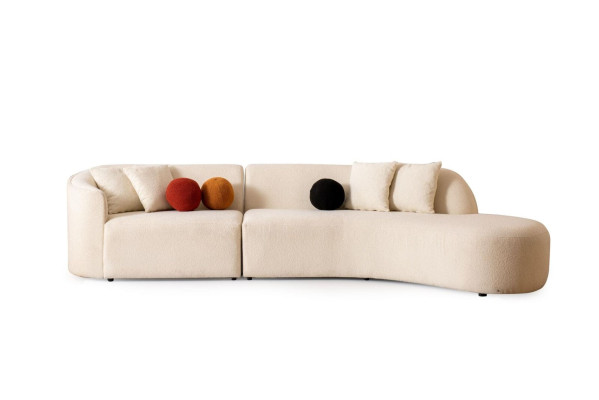 Designer White Couch Sofa Corner sofa L-shape Modern Furniture Living room Corner suite