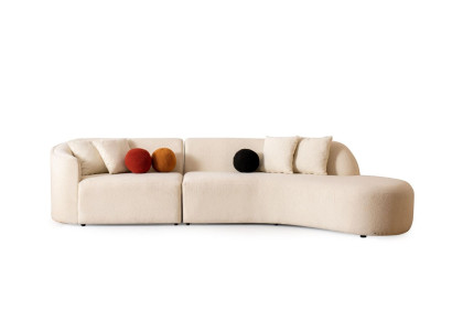 Designer White Couch Sofa Corner sofa L-shape Modern Furniture Living room Corner suite