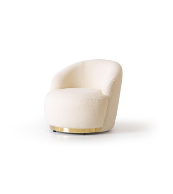 Armchair Modern White Living room Textile Luxury Design Lounge Club Single Seater