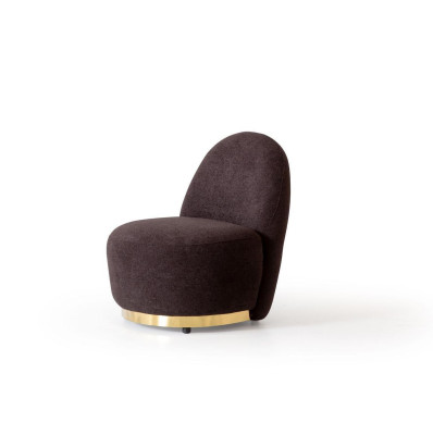 Armchair Modern Brown Living room Textile Luxury Design Furniture Lounge Club