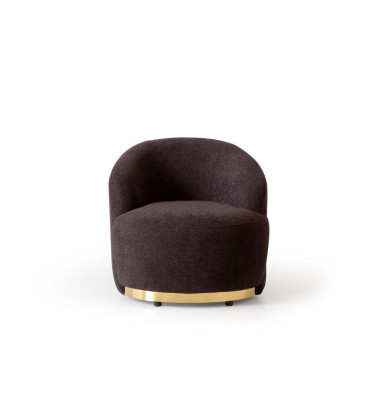 Armchair Modern Brown Living room Textile Luxury Design Furniture Lounge Club