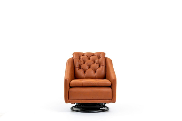 Modern Armchair Living room Orange Style Furniture Designer Lounge Club 75x90