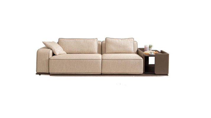 Three Seater Couch Sofa 3 Seater Beige Fabric Fabric Sofa Upholstered Sofa Table