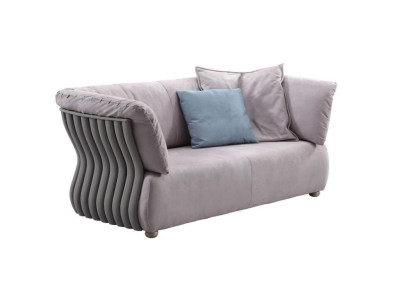 Sofa 2 Seater Designer Sofa Couch Upholstery Sofas Couches Fabric Textile new