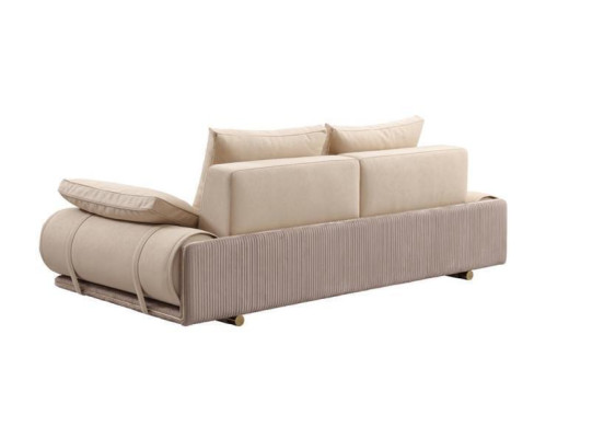Modern Sofa 3 Seater White Color Designer Upholstered Sofa in Living room new